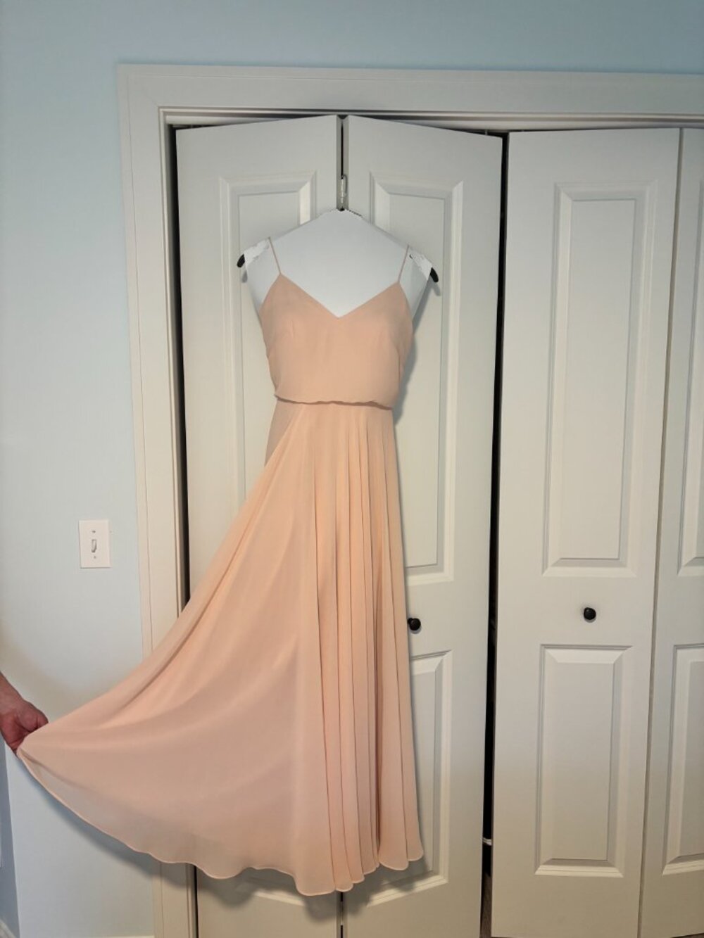 Jennifer Yoo beautiful flowy Bridesmaid or prom dress